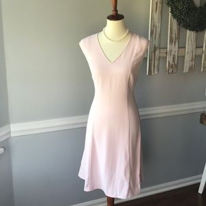 Ann Taylor Blush Dress Light Pale Pink